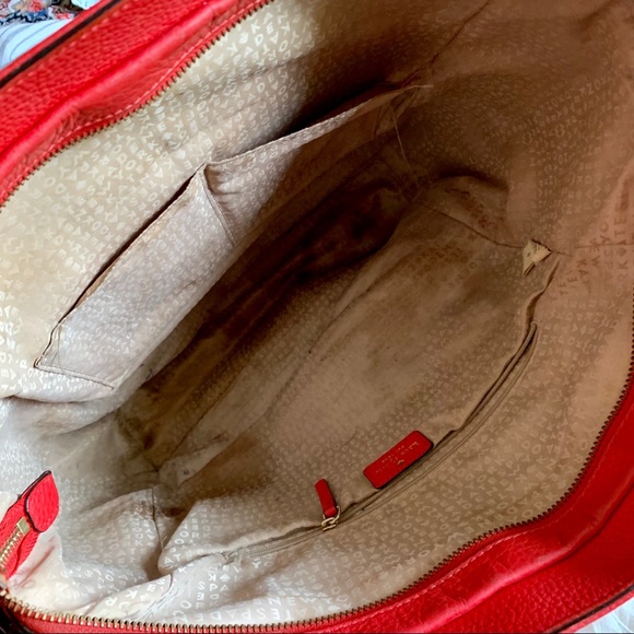 Kate spade NY cobble hill red leather tote - Picture 5 of 8
